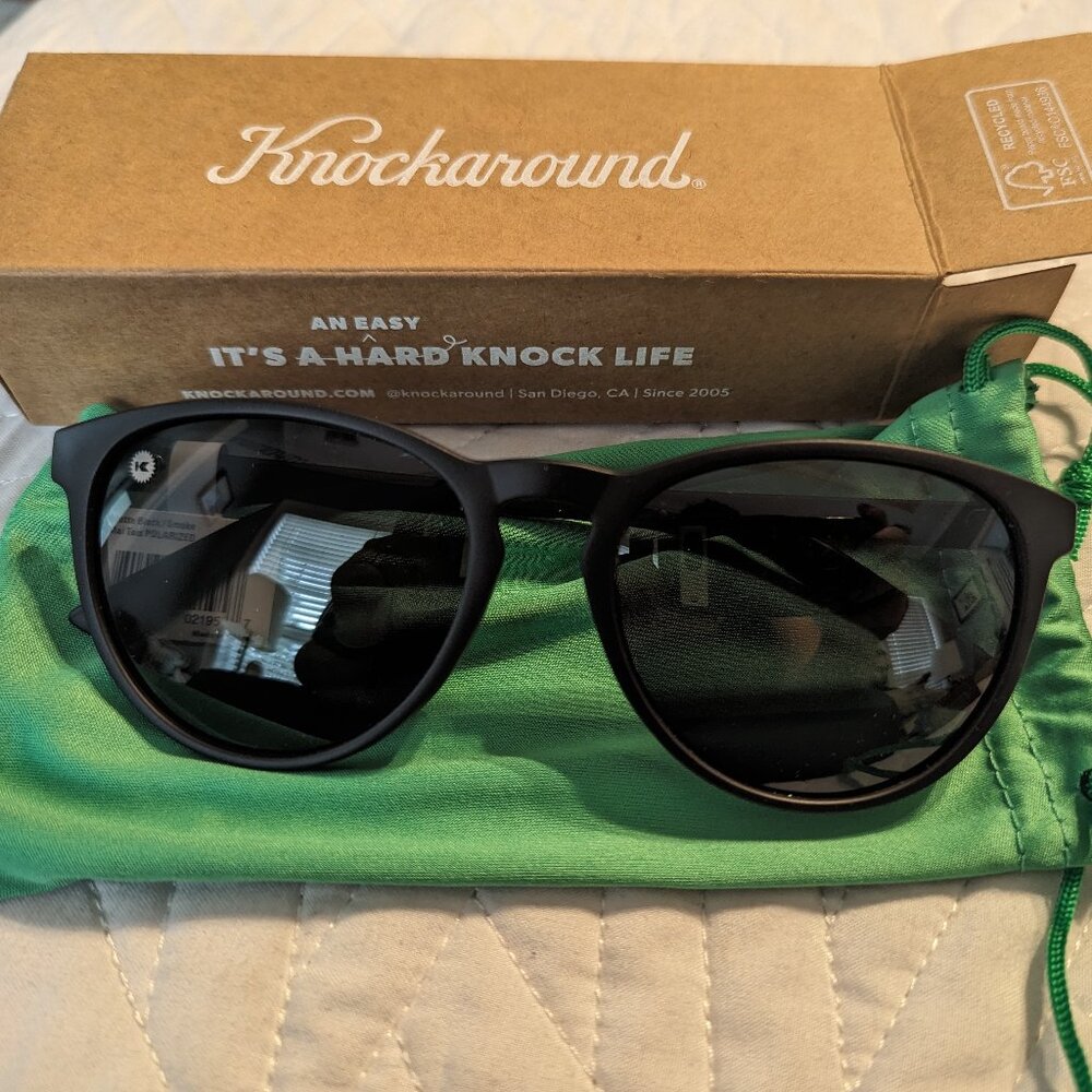 *NWT* Knockaround Mai Tais - Color Black/Smoke - Polarized